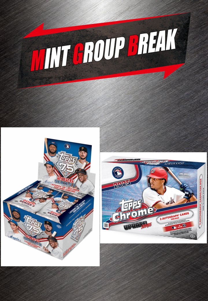 MLB 2026 TOPPS SERIES 2 BASEBALL JUMBO + 2025 CHROME UPDATE