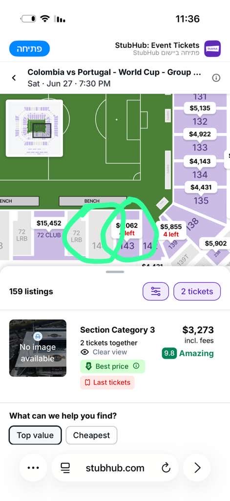 dodsmiami's tweet photo. Colombia 🇨🇴 vs Portugal 🇵🇹 tickets available  June27th,2026

1 for $10K | 2 for $18K | 5 for $38K

DM if ready.

#FIFAWorldCup #ColombiaVsPortugal #WorldCupTickets #FootballTickets #CR7 https://t.co/27ldOovhkh