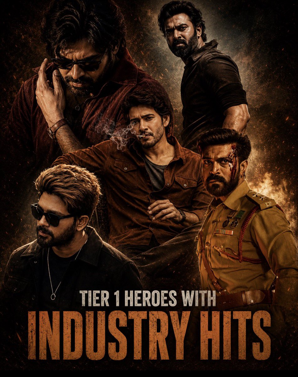 K_Sowmii's tweet photo. TIER 1 HEROES OF TOLLYWOOD 🔥 https://t.co/Gp9LAycLHU