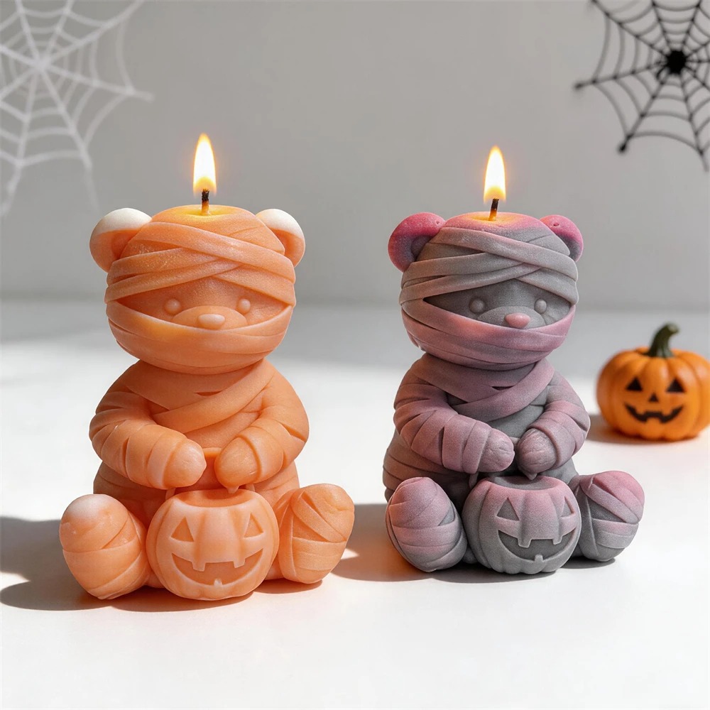 MsDIYSupply's tweet photo. Halloween Mummy Bear Silicone Mold for Pumpkin Candles, Resin, Plaster, and Spooky Crafting https://t.co/2C7qjQ7oHP via @Etsy https://t.co/gASqEQ8jxd