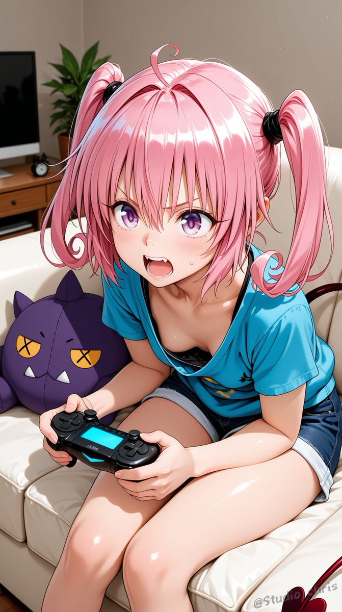 chris30ai's tweet photo. #隙だらけシリーズ
ゲーム🎮に夢中で  

ナナ・アスタ・デビルーク ToLOVEる/ToLove-ru https://t.co/9bueLr2pqa