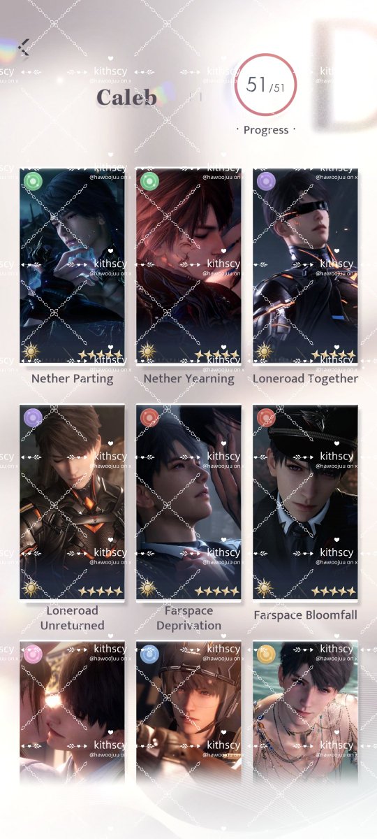 hawoojuu's tweet photo. ♥/ ↻

wts: lads caleb focused account, card collection 100% with all calebs myth r3 &amp; all caleb paid outfit. affinity 170, 17k red dias, 600 crystal, 500d aurum pass &amp; all yearly pass on. check thread for more.

special price only until august 2026: 4,8jt idr / 300 usd no nego. https://t.co/hmE4XHBDdK