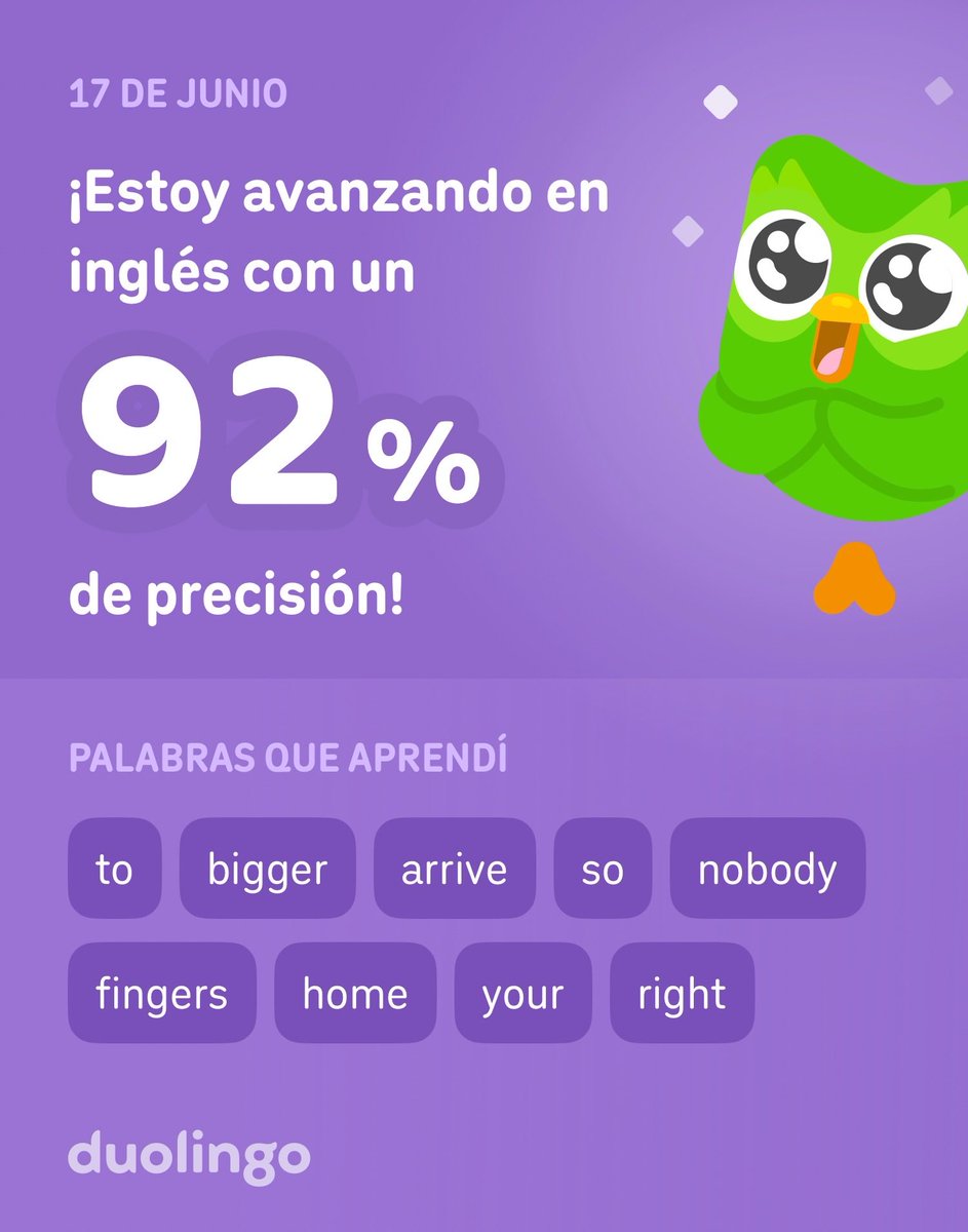 CarlosLuquin71's tweet photo. ¡Estoy aprendiendo inglés en Duolingo! Es gratis, divertido y efectivo. https://t.co/EBvbc2BDw2