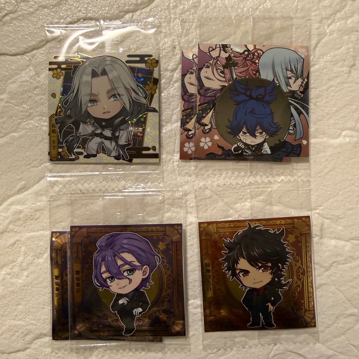 choco_good_s's tweet photo. 【譲渡】にふぉるめーしょん 『刀剣乱舞ONLINE』 シールウエハース3

（譲）画像参照
（求）各149円（画像4枚目は143円）+送料

譲渡の場合画像1枚目は他より2枚、画像2枚目は他より1枚お引き取りお願いします
お気軽にリプライどうぞ https://t.co/XeQJrTPhPV