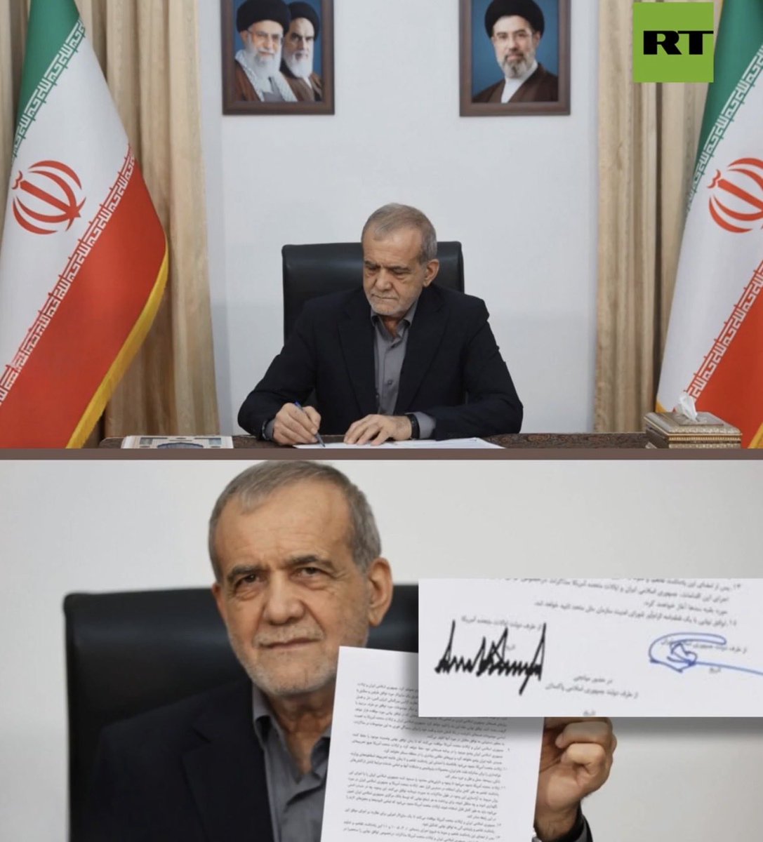 ahmetyesiltepe's tweet photo. Savaş bitti mi?
Şimdilik… En azından 60 gün için.

Versay Sarayı’ndan gelen bu görüntü, aylar süren gerilim ve savaş söylemlerinin ardından diplomasi tarihine geçen bir kare olarak kayda geçti. 

Trump, İran ile mutabakat metnini imzalarken “Kolay olmadı, bunu söyleyebilirim” dedi. Ancak anlaşmanın asıl tartışması imza anından sonra başlayacak gibi görünüyor; özellikle füze kapasitesi ve ekonomik düzenlemelere ilişkin maddeler şimdiden farklı yorumlara neden oluyor. 

Aynı belgeyi İran Cumhurbaşkanı Pezeşkiyan da imzalayarak görüntülerini paylaştı ve böylece 14 maddelik metin iki ülkenin en üst düzey temsilcileri tarafından resmen onaylanmış oldu. 

Cuma günü yapılacağı açıklanan imza töreniyle ilgili ise henüz yeni bir bilgi paylaşılmadı.