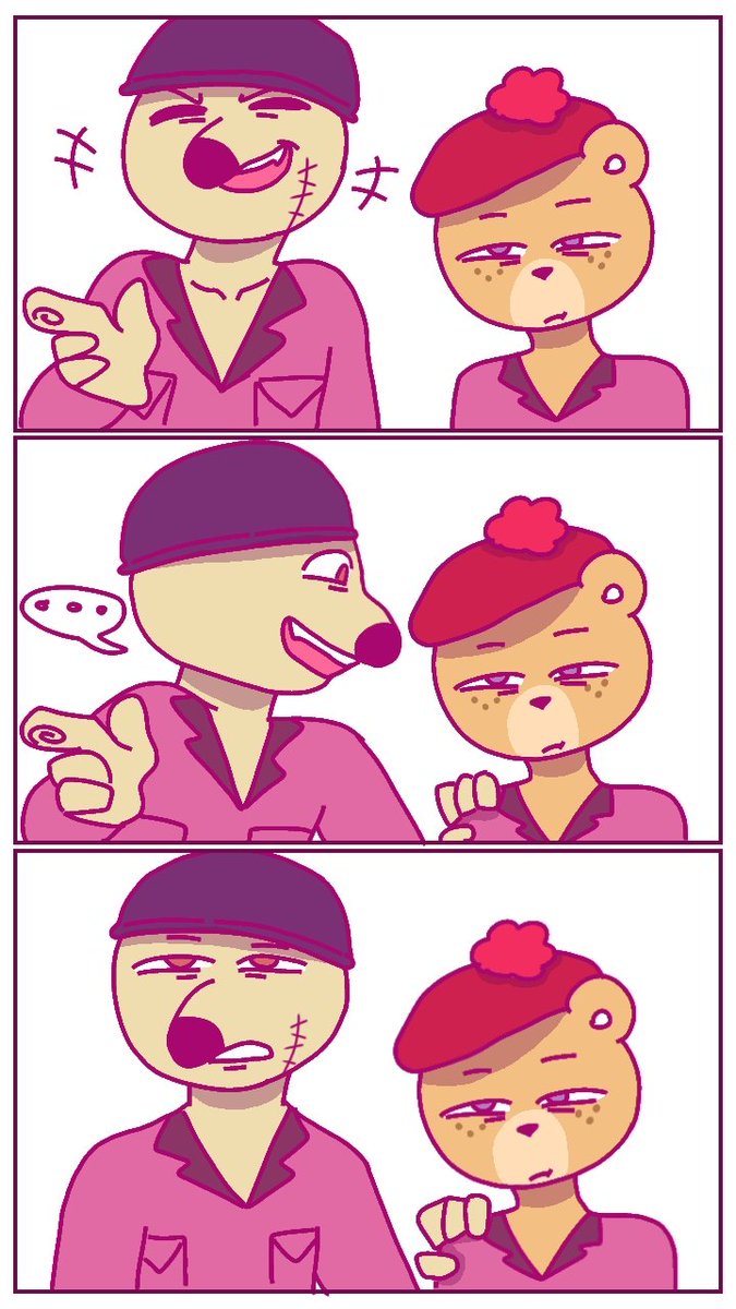 ComicJTM's tweet photo. Un poco de Grimaldo y pompon jaja 

#unicornwars #unicornwarsOC 
#pompon #grimaldo https://t.co/6XU8SJsbqR