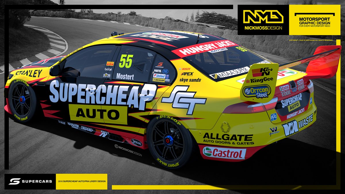 nickmossdesign's tweet photo. #nmd @nickmossdesign - #ThrowbackThursday 2016 #PRA @TickfordRacing @scautoAU @chazmozzie @supercars #liverydesign #10years https://t.co/IpAIUoTyPw