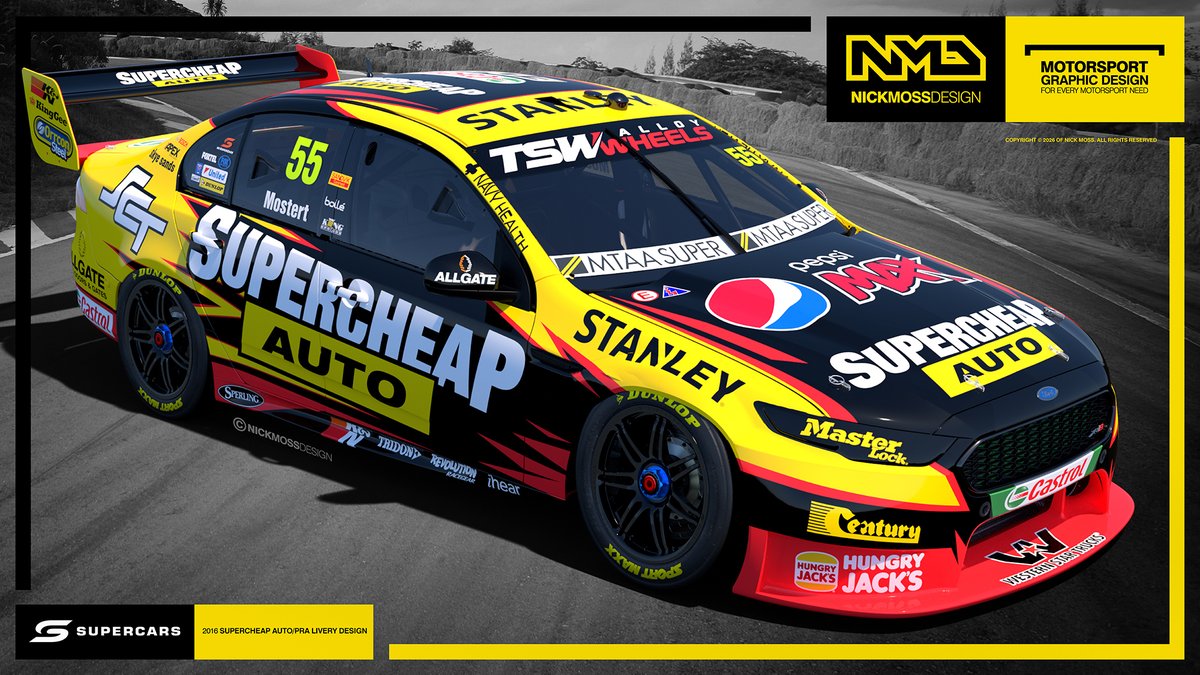 nickmossdesign's tweet photo. #nmd @nickmossdesign - #ThrowbackThursday 2016 #PRA @TickfordRacing @scautoAU @chazmozzie @supercars #liverydesign #10years https://t.co/IpAIUoTyPw