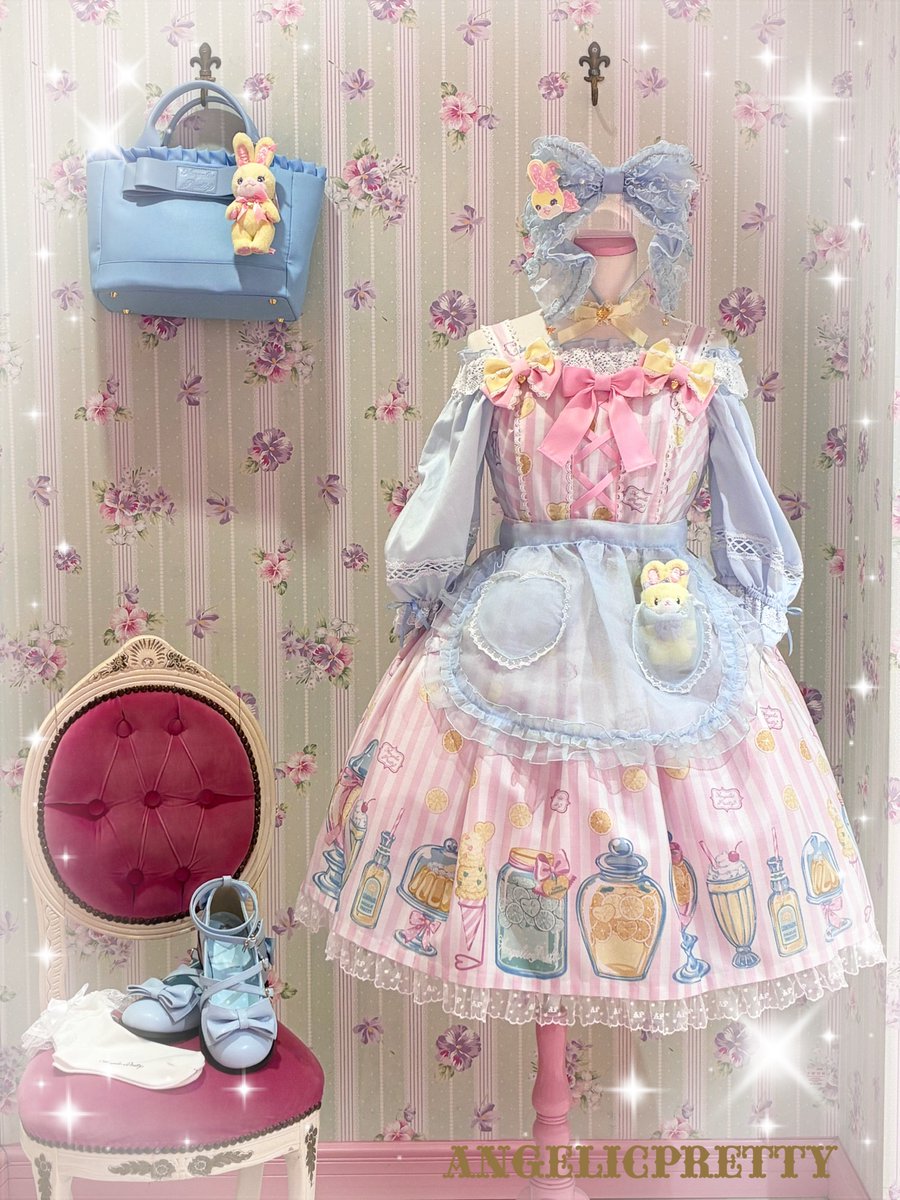 本日は🍋Delicious Lemonadeジャンパースカート🍋のピンクに、🩵Resort