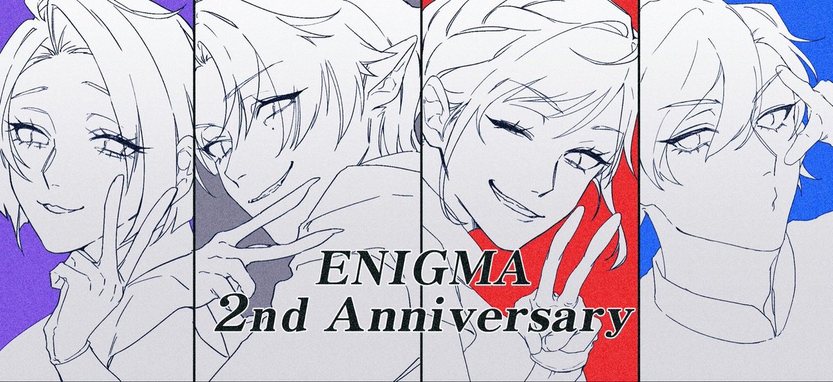 ehwa4989's tweet photo. Enigma2周年おめでとうございます！
(色は落ち着いたら塗ります) https://t.co/xm6ODB3tWz
