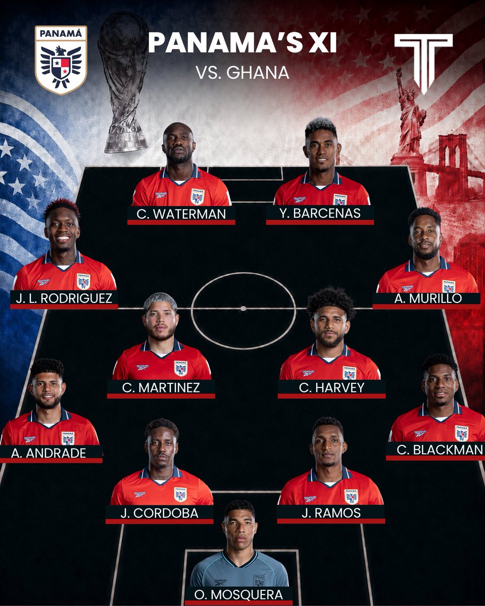 Nikkeigrone's tweet photo. Lo que es el fútbol 🤔 Alianza choteó a sus panameños Ramos y Waterman a fines del 2024 y hoy 17 de junio del 2026 ambos están jugando el Mundial con su selección contra Ghana 🇬🇭 https://t.co/Wwy38d0sxe