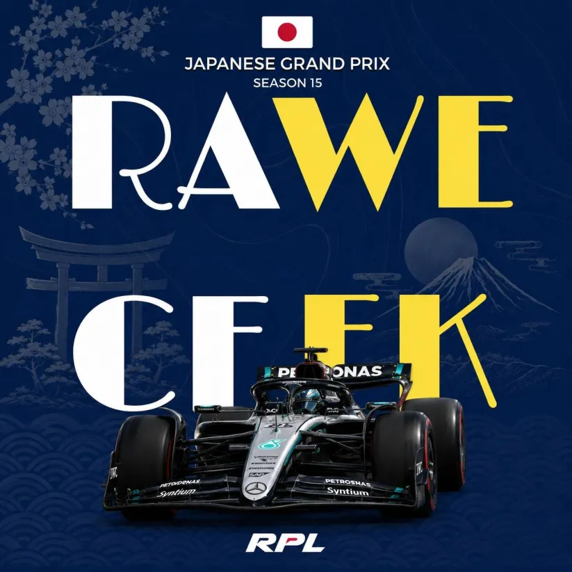 RPLFormula1's tweet photo. This week for race week we stay on the Asian continent and we'll be racing at Suzuka Circuit in Japan. Mercedes are on a roll like irl, will that streak continue? https://t.co/IM6LZSpd41