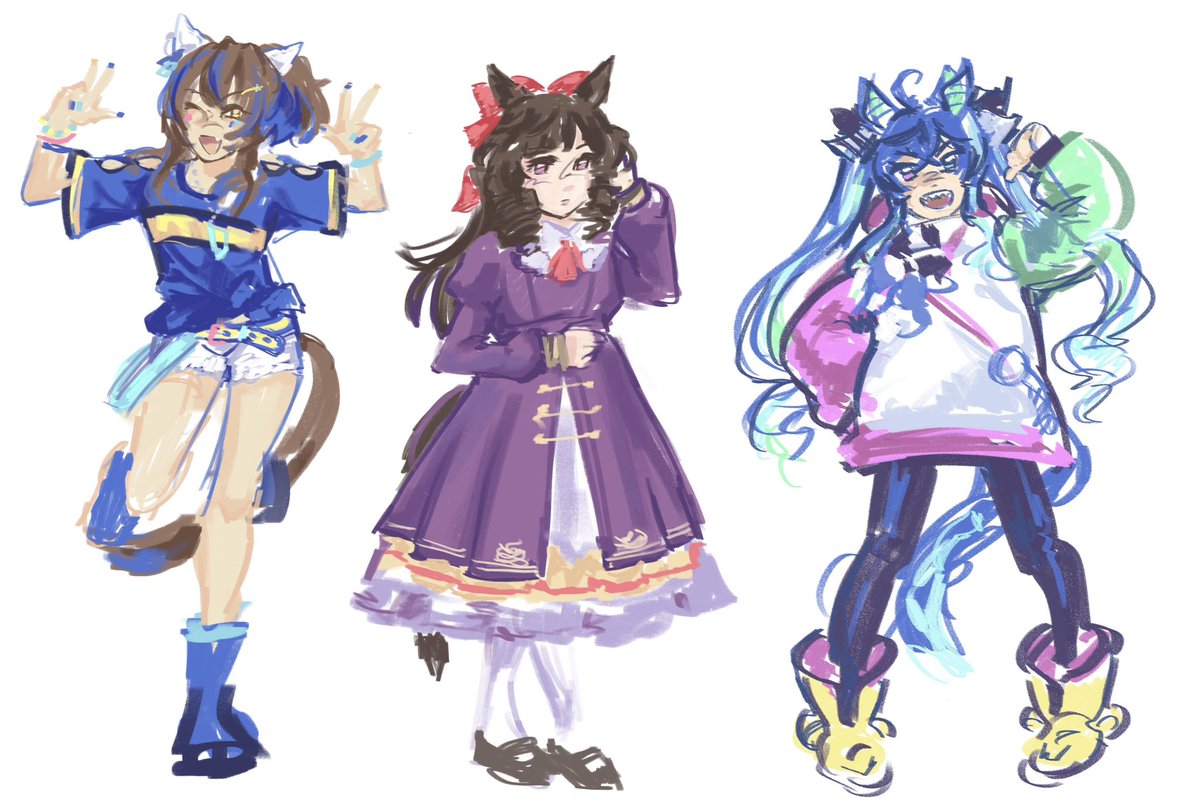 kerotones's tweet photo. doodlin’ some umas #daitakuhelios #daiichiruby #twinturbo #umamusume https://t.co/GEPxNnkXJJ