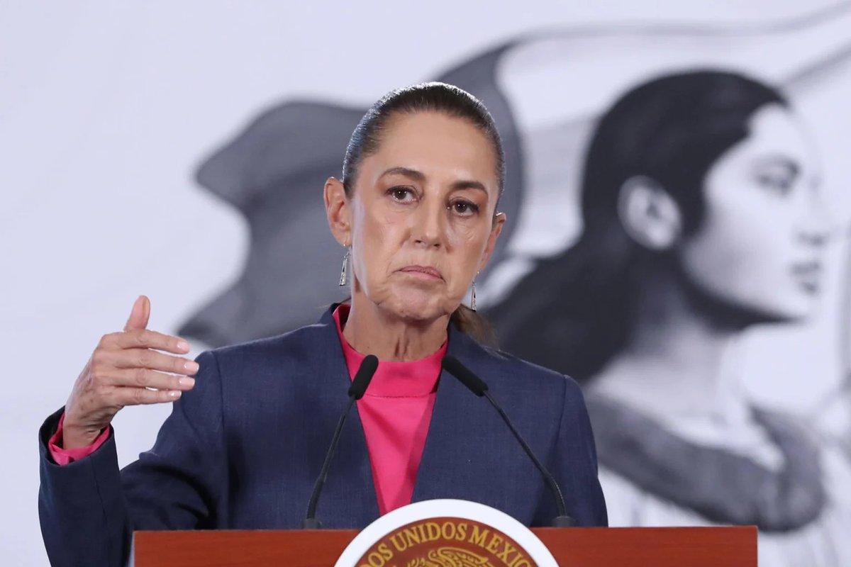 wild_for's tweet photo. 🇲🇽 Sheinbaum a funcionaria de EE.UU.:

 "México no acepta subordinación."

Respuesta directa a las advertencias de Sara Carter.

Con Trump presionando el T-MEC y el Mundial en curso, la relación bilateral está al límite.

 México acaba de dejar claro quién manda aquí.

 📎 https://t.co/ItL3h1i1BN

#México #Sheinbaum #Soberanía