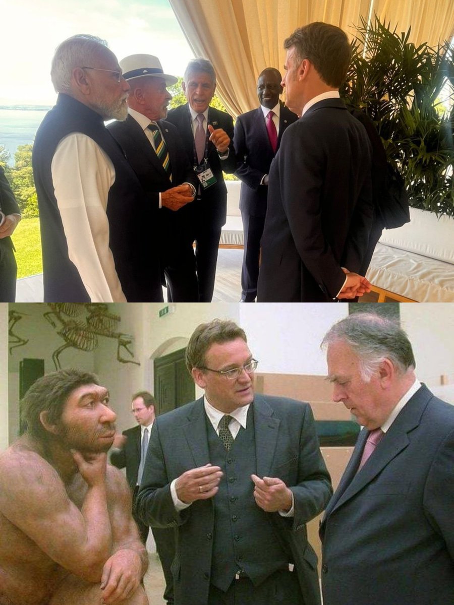 the_Observer18's tweet photo. Same same but different 😂

#G7summit #France #modiji #DonaldTrump #Geopolítics #meme https://t.co/zBRIll8Z8W