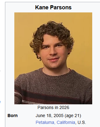 werte21's tweet photo. Kane Parsons' birthday is today 

He is only 21 years old. https://t.co/xdDrMixIgs