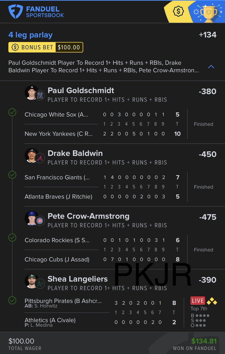 ParlayKingJR's tweet photo. ✅💰💥🏆✅ Cash It‼️✅💰💥🏆✅

#Gambling𝕏 🗣️🍀🔮@DubClub_win https://t.co/bOmEIZteSD