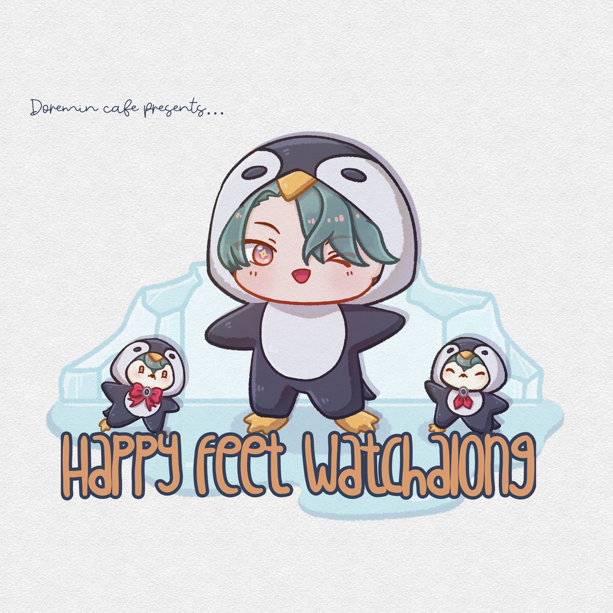 doreminscord's tweet photo. doremin! its time to show off your best dance moves and come on down to our happy feet watchalong 🐧 

this sat, june 20th @ 8pm pst / sun, june 21st @ 12pm jst https://t.co/DftLHBArHY