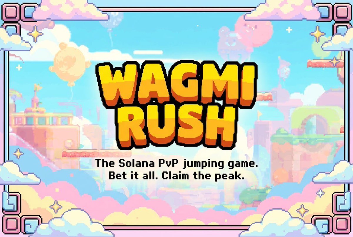 trywagmi's tweet photo. Let us walk you through the potential of what we're building on @Solana

Skill-based gaming on-chain has never truly been done right. Most crypto games rely on speculation, passive rewards, or pay-to-win mechanics. WAGMI RUSH is different.

We're building the first real-time multiplayer climbing tournament where every player competes on the same procedurally generated tower, under the same timer, with stakes escrowed and settled transparently on Solana.

No luck. No advantages. Just skill, verified on-chain.

The market for competitive crypto-native gaming is wide open. We intend to own it.