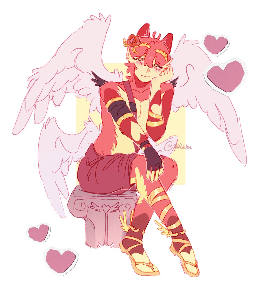 SK1BBL3S's tweet photo. Cupid shot I drew on the plane
#phighting #phightingart https://t.co/big3O7iCOM