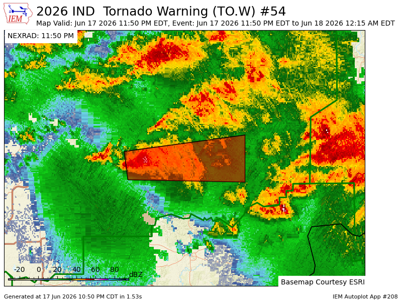 glwx_'s tweet photo. IND issues Tornado Warning [tornado: RADAR INDICATED, hail: <.75 IN] for Bartholomew, Brown, Jackson, Lawrence, Monroe [IN] till 12:15 AM EDT https://t.co/5EJuuNUO7e https://t.co/AypfPCkm0Q