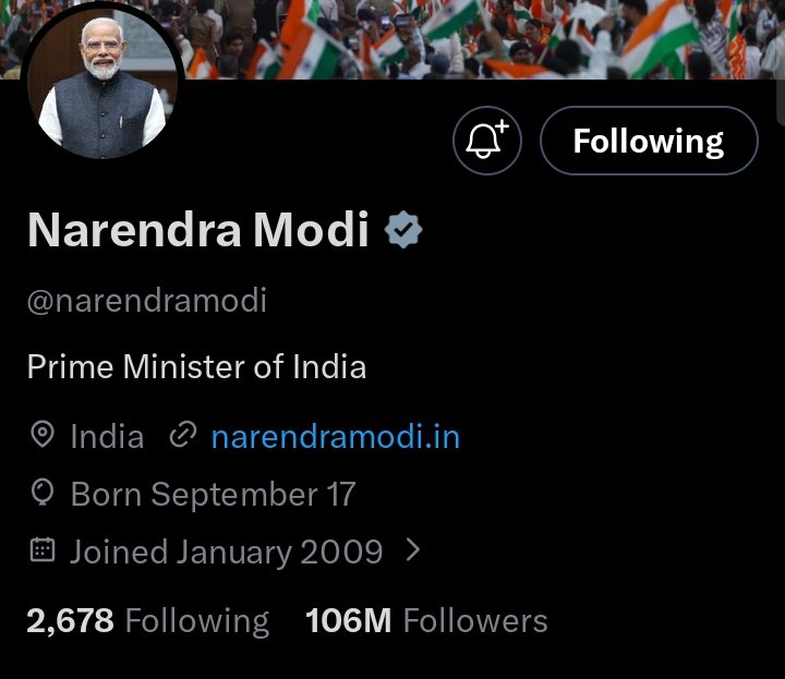 SpiderAlert24's tweet photo. Soon, PM Modi will give Ronaldo tough competition in follower count. https://t.co/oyMAPIdZaa