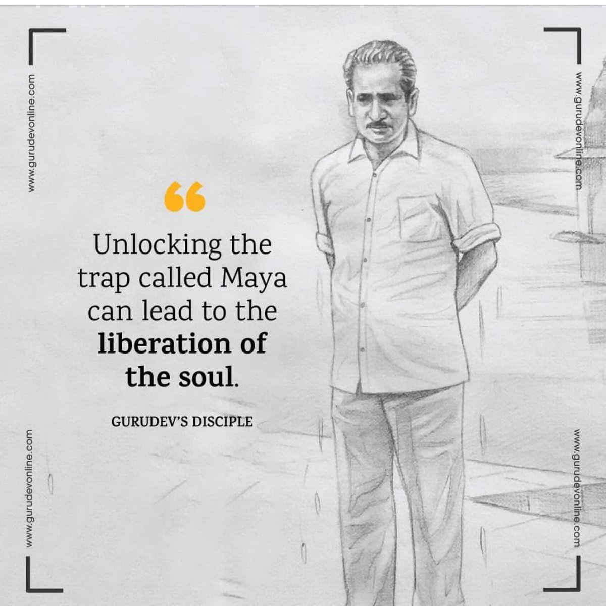 TheGuruOfGurus's tweet photo. “Unlocking the trap called Maya can lead to the liberation of the soul.” https://t.co/Rbt4uQCooF