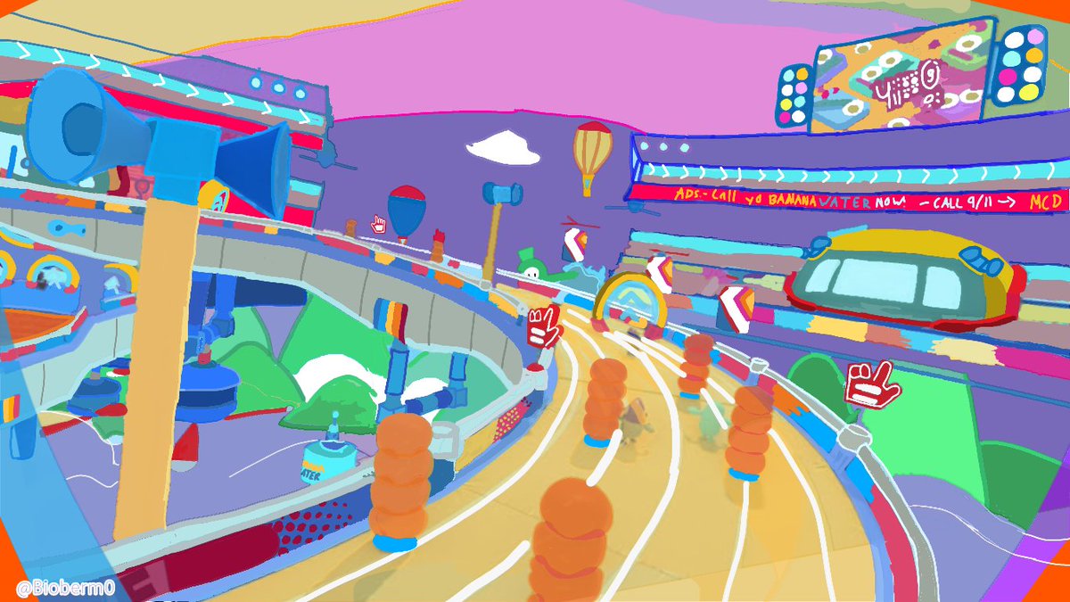 Bioberm0's tweet photo. So, I know I'm keep reposting my old content...
But if you want to know, I made these 5 environments drawings I made for these past 2 years.
Which one of these do you like?
#FallGuys #FallGuysArt https://t.co/luolfhR0p3