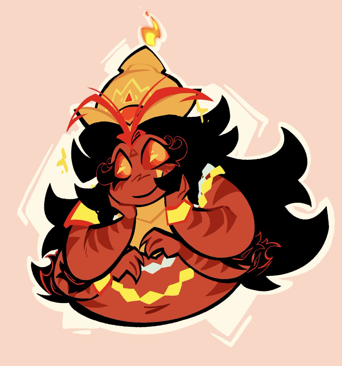 LikelyaDragon's tweet photo. Sorry I’ve been busyyyyy have a herald
#Cookierunkingom #burningspicecookie #heraldofchange https://t.co/fPTF5FQT7X
