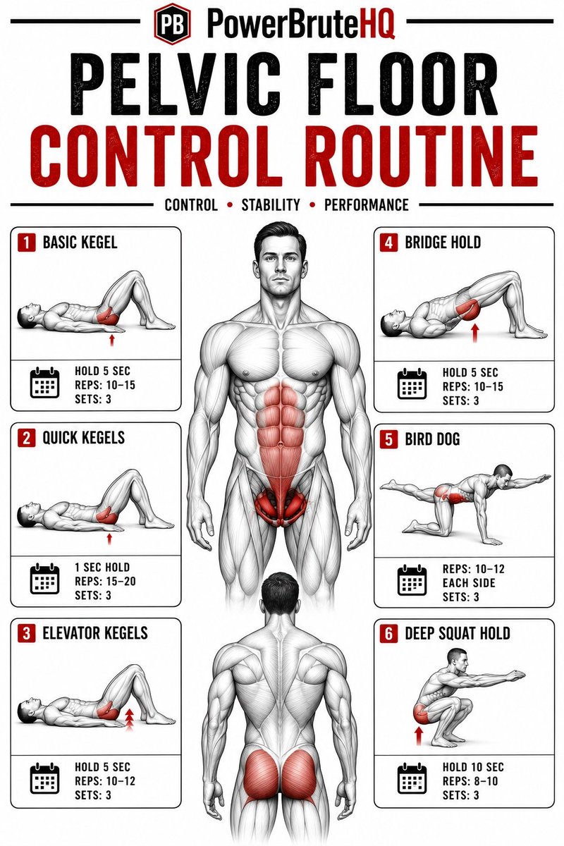 Dailypostforu's tweet photo. Pelvic Floor Control Routine. https://t.co/SPVNQSFMQk