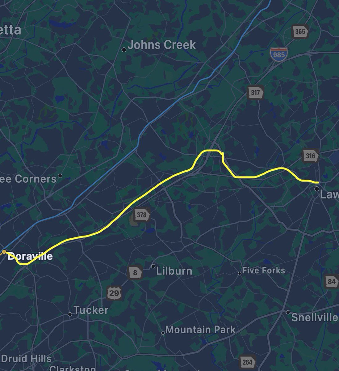 XGShortensHisAt's tweet photo. @TarasCig @BigJocATL Gwinnett is more direct. I’d do a light rail line similar to Seattle’s trains from Doraville along 85, curving onto Duluth hwy and Sugarloaf Parkway to serve the mall, then following 316 briefly, to Northside Hospital, finally tunneling under 120 to Downtown Lawrenceville. https://t.co/HH074xf5ie