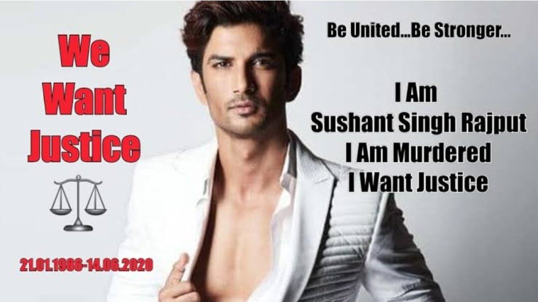 Chatarpatarr's tweet photo. I know it's a MÜRDER 

You know it's a MÜRDER 

And the whole world knows it's a MÜRDER 

Bt our own agencies are shielding the culprits.

All Eyes On CBI In SSRCase

#JusticeForSushantSinghRajput🔱
#SushantSinghRajput 
#BoycottBollywood 
#ArrestRheaChakraborty https://t.co/YWjfWf1nD8