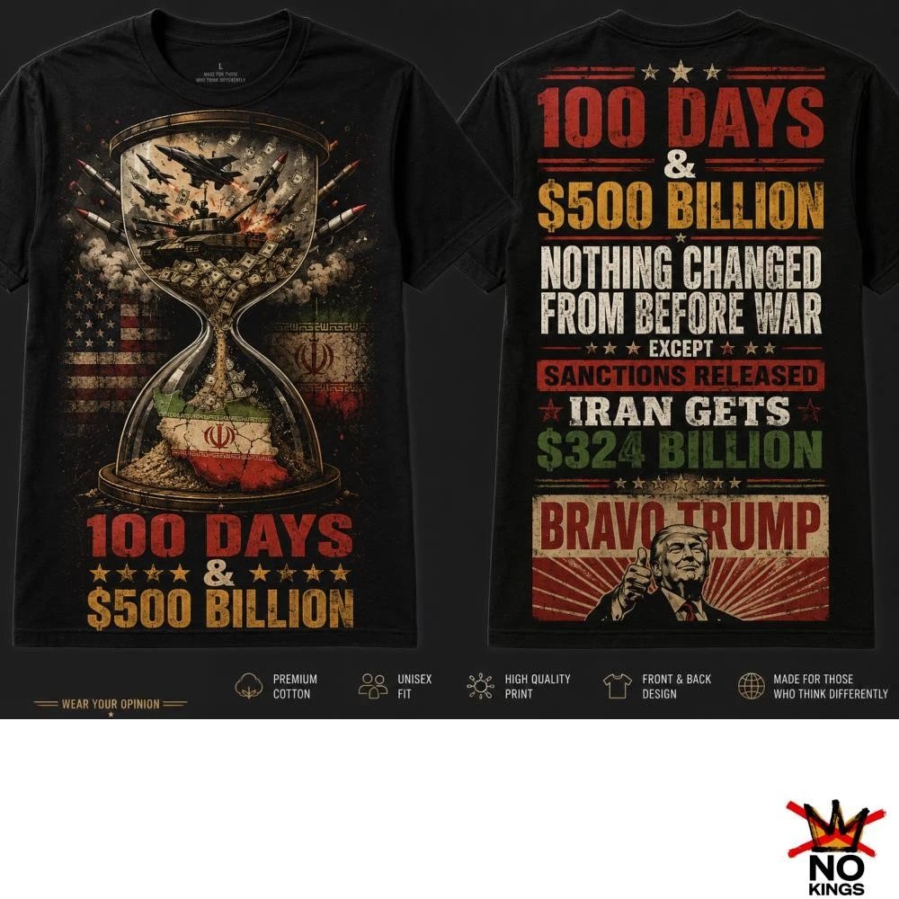 ly_khac18690's tweet photo. $500 BILLION LATER...
Still no peace.
Still no answers.
Still the same old story.
Wear the message:
100 Days & $500 Billion โ Nothing Changed.
๐ https://t.co/KKK3BiI0ke
#AntiWar #NoMoreWar #PoliticalMemes #PoliticalTee #FreeSpeech #AmericanPolitics #Conservative #Liberty #tee https://t.co/3YDy0euXtf