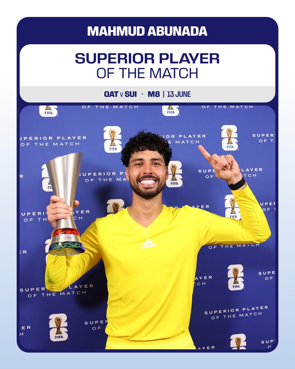 CleanSheetfm's tweet photo. حصيلة افضل لاعب في المباراة من الجولة الاولى 

⭐️ Quiñones
⭐️Kone 
⭐️Balogun
⭐️Abunada 

#كاس_العالم_٢٠٢٦ 
#World_Cup
#Mexico
#Qatar
#USA🇺🇸
#Canada https://t.co/6Wl3Wditxd