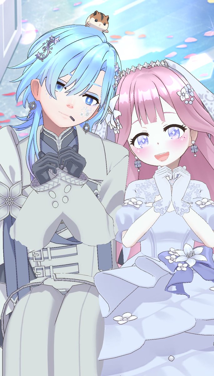 marume_1010's tweet photo. ガチャギフの嵐の中、結婚しました(？)

ありがとう🫶💐
@sorantyo https://t.co/jlb28ImQ0V
