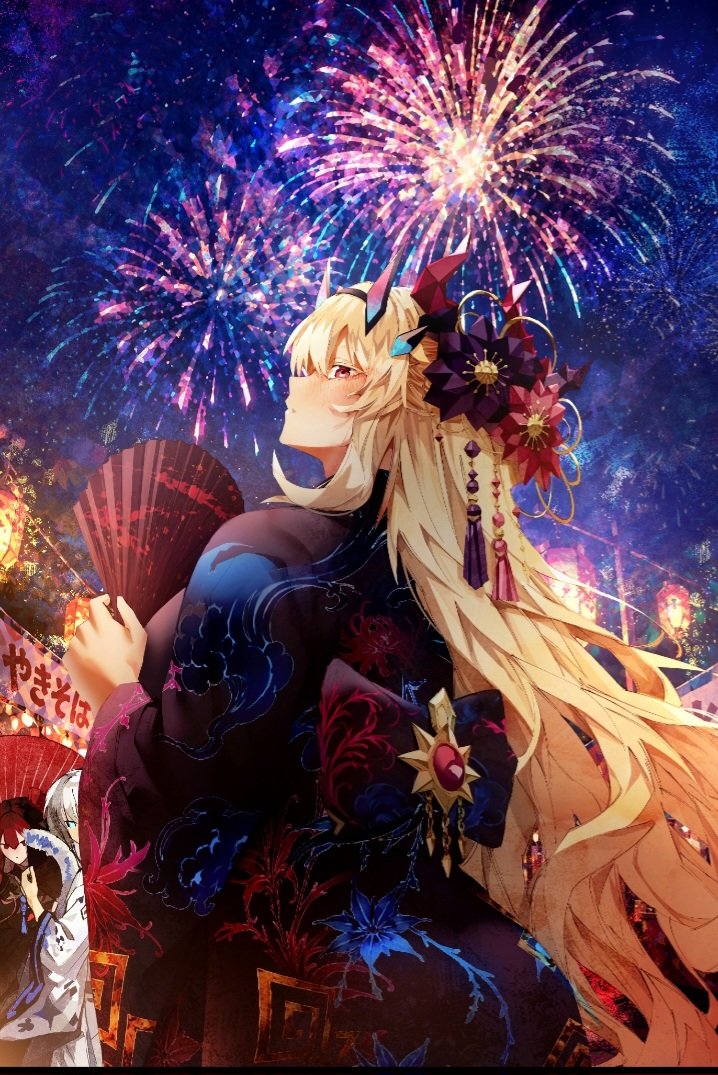 Mukuro88's tweet photo. @ChibiReviews Not strictly anime but within the anime/manga/mobage sphere I once again present you, Barghest. From FGO. Fanart, btw.. Not fully visible but the curvature on the lower side should paint a vivid picture of a cake of magnificent magnitude.. https://t.co/iGeKuQavNm