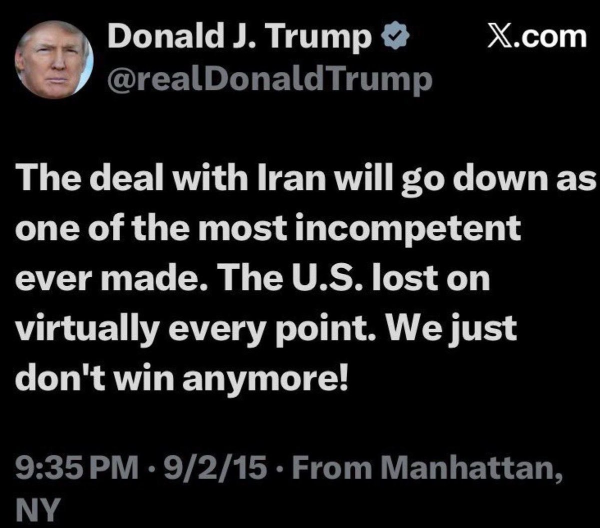 Ann1eBug's tweet photo. @MAGAVoice Amazing !  Trumpy was describing his own “Peace Deal” .   😂 https://t.co/Sre2T61IM0