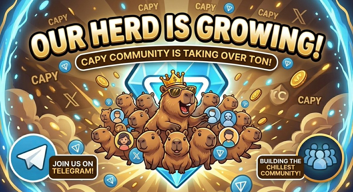 CapyCashe's tweet photo. @ton_blockchain @Treyarch @IronGalaxy While other tokens are stressing, $CAPY is just chilling in the pool. Next big thing on ΤΟΝ! https://t.co/kPR2J6Htw5