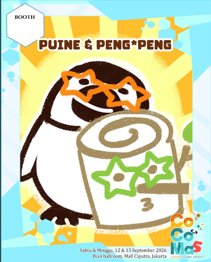 nindianda's tweet photo. Puine &amp; Peng*peng got booth at cocoma!! Day 2 only tho 😭💦

But we'll see you guys on september 🙏💖 https://t.co/8fokg42Lkd