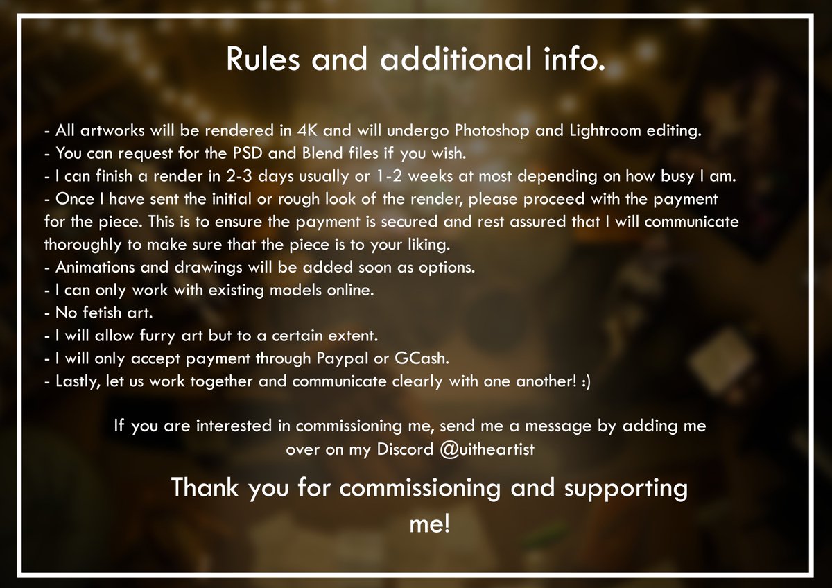 Sleepy_Ui's tweet photo. Commissions are finally open!

Please refer to the commission sheets and information below for more details

Thank you for supporting me! https://t.co/BRxW0MIu0T