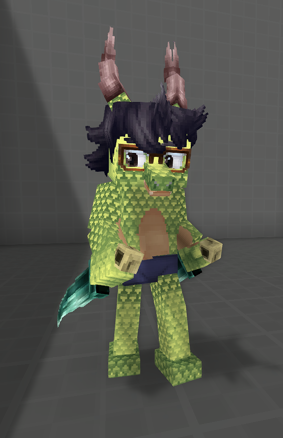 warrior0night's tweet photo. I made another #furry in #Hytale This case is a Half-Dragon, You can Change his color! #HytaleAvatar https://t.co/BK22DiO9vl
