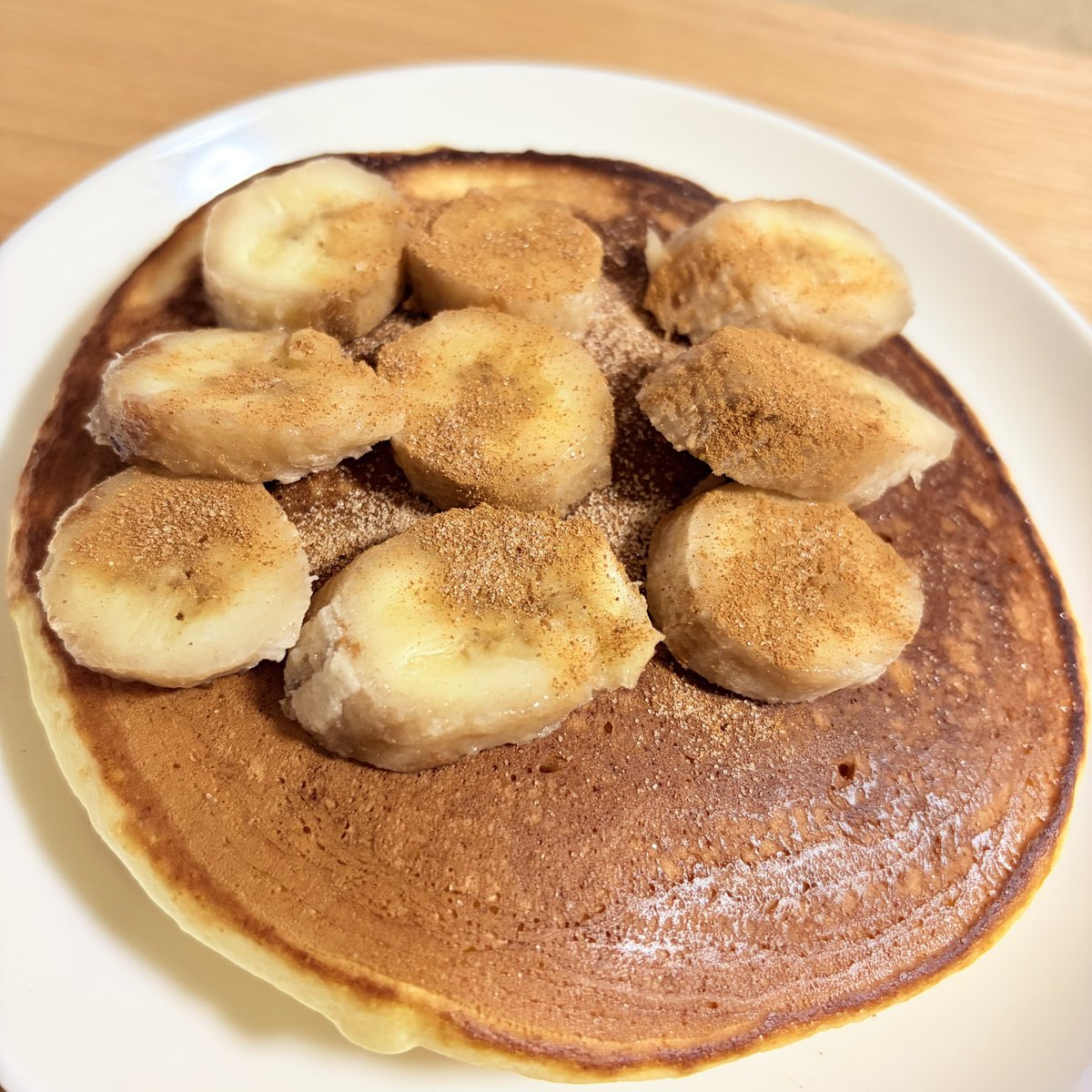 maruko_ffdq's tweet photo. バナナシナモンパンケーキ https://t.co/qEb1mtVgjp