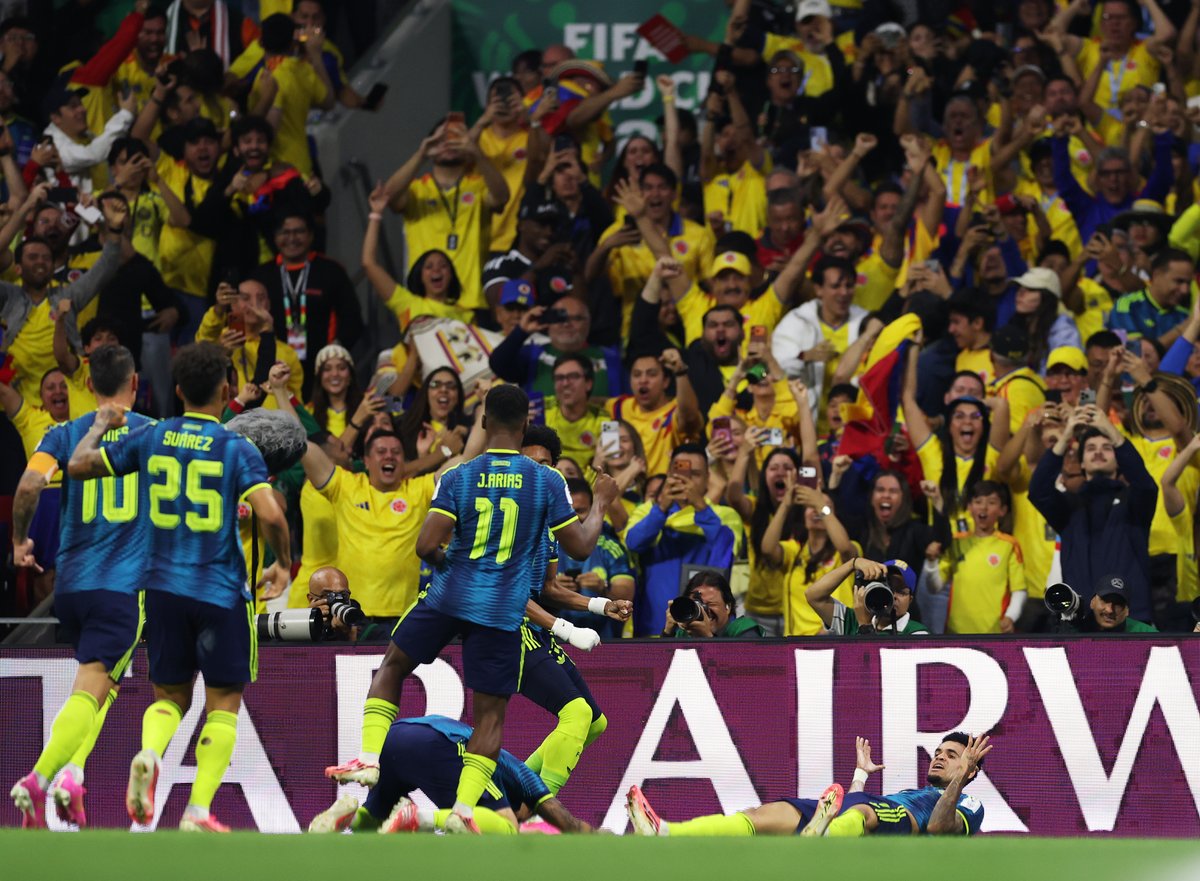 ColombiaFPC_GO's tweet photo. FINALLLLLLLL! VICTORIA DE COLOMBIA EN SU DEBUT EN ESTE MUNDIAL!

Fue por 3-1 ante Uzbekistán en el Estadio Azteca para colocarnos lideres del grupo.
#Mundial2026 https://t.co/Y4boX96NC9