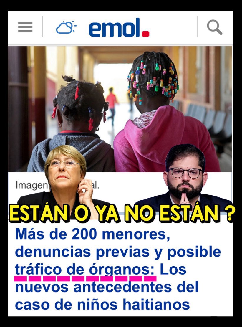 AngelDLaCruz_'s tweet photo. Michelle Bachelet y Gabriel Boric son traficantes de haitianos, miserables, corruptos y criminales https://t.co/3ihTHBu03j