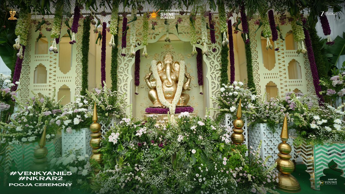 Shine_Screens's tweet photo. #VenkyAnil5 - #NKRAR2 takes its first step today with a grand pooja ceremony ❤️‍🔥

Live Begins Shortly 💥💥

— https://t.co/F3ZmU8IQaq

Victory @VenkyMama @NANDAMURIKALYAN @AnilRavipudi @gvprakash @sahugarapati7 @YoursSKrishna @Shine_Screens @ZeeStudios_ @SureshProdns @zeestudiossouth @girishjohar #AmeetBhuvan @IamDivyaVijay