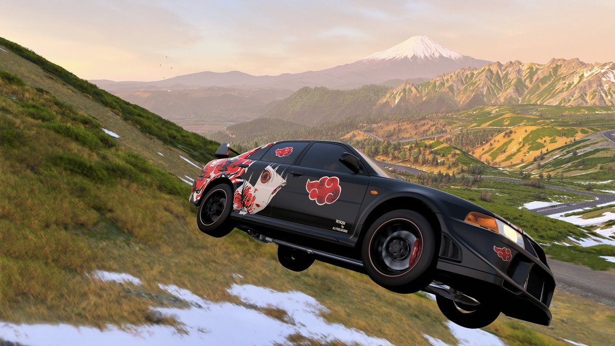 GraphicsBravo's tweet photo. My Forza Horizon 6 Car Collection Pt.6

2001 Mitsubishi Evo VI GSR

2024 Nissan Z Nismo

2024 Ram 1500 TRX

1974 Lancia Stratos

#forza #forzahorizon #forzahorizon6 #cars #carcollection #itasha #japan  #tokyo #customcar https://t.co/M6Gy9DPEYe