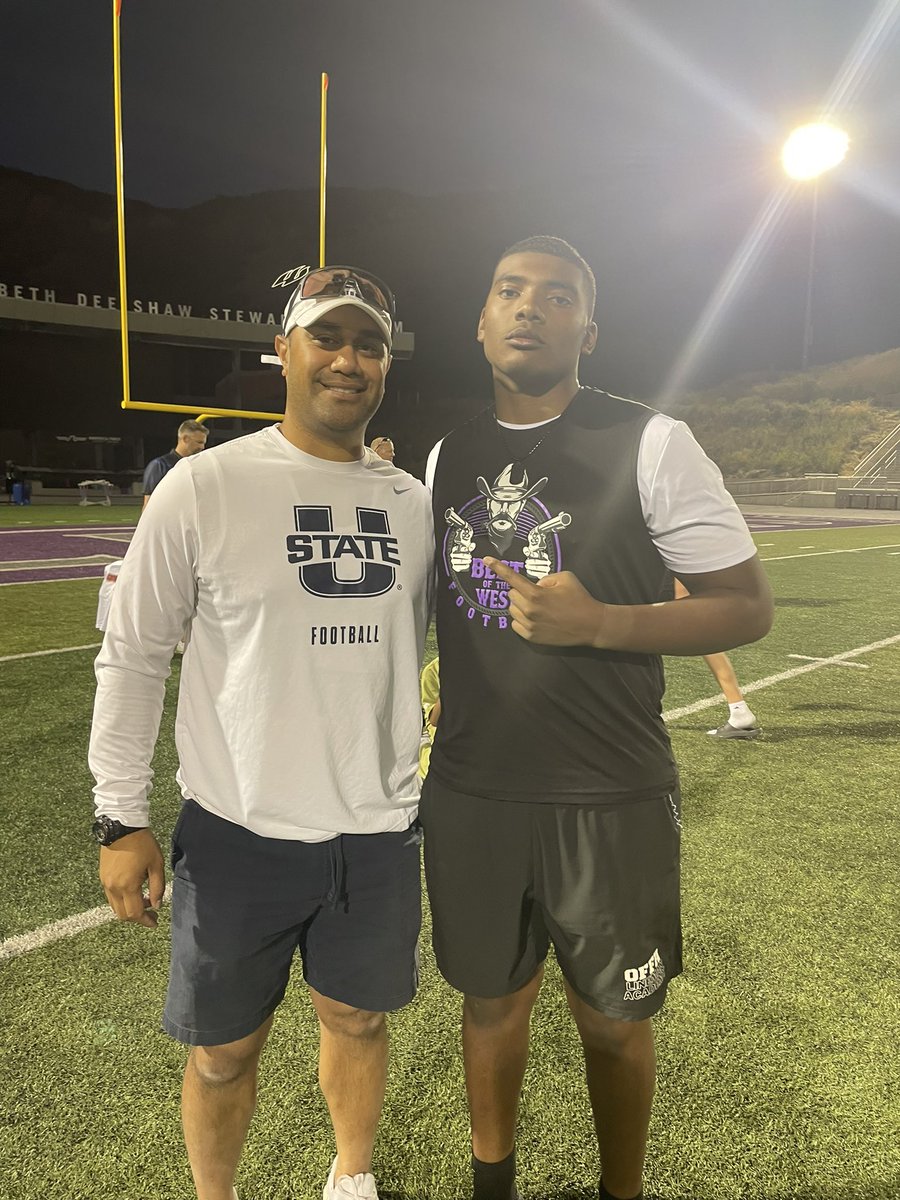 mylescarlton24's tweet photo. I am blessed and honored to recieve an official offer from Coach Pulou and Coach Wilkins at Utah State University #goaggies🐂 https://t.co/cll5tECSJ8