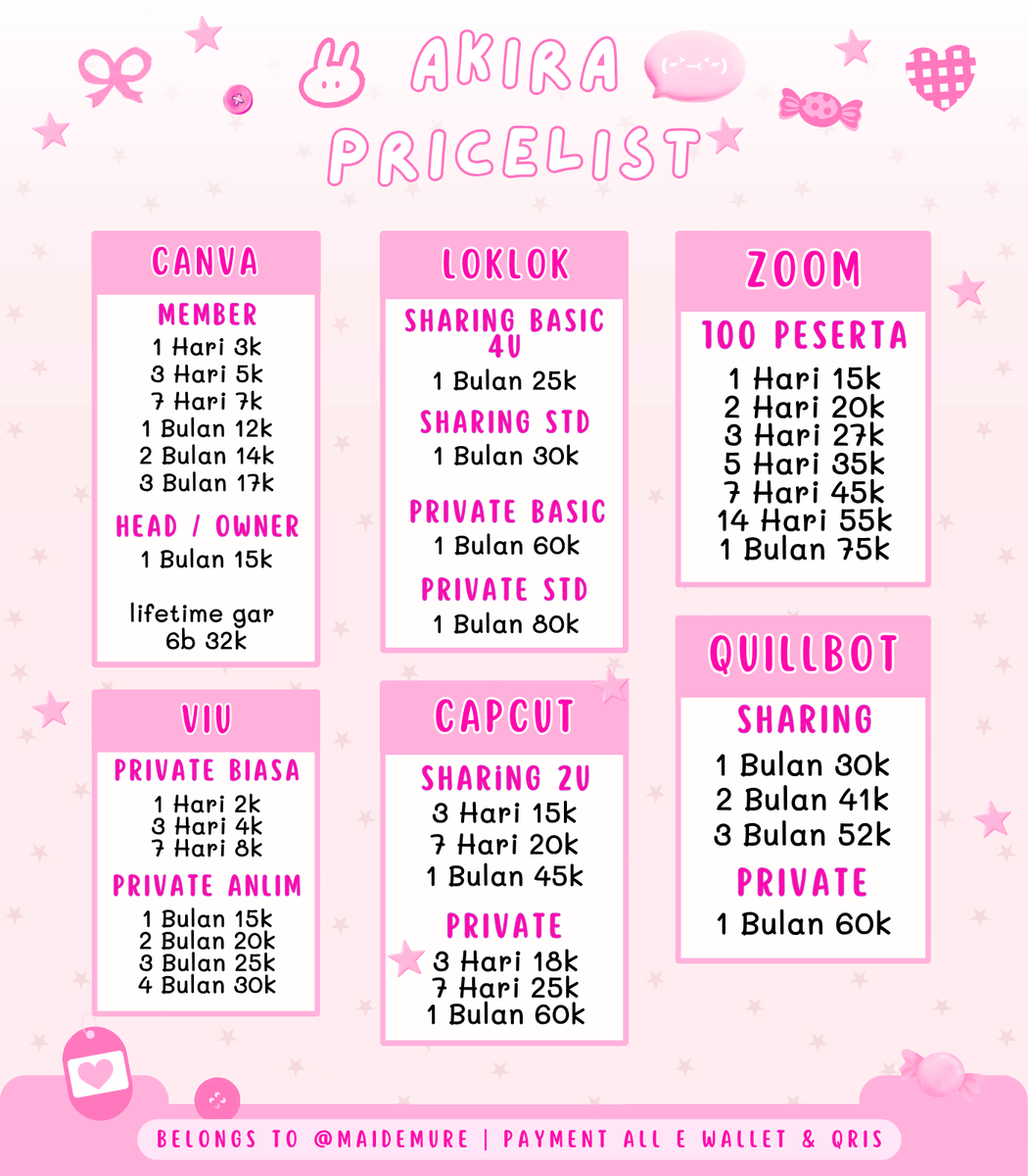 ihttie's tweet photo. Halo  aku  open  yaa  bolee  tanya  tanya  stock  terlebih  dahulu  !  Aku  nda  nerima  rush  order  yaa,  marie  jajank  aku  juga  ada  robaks  >_<  !  &amp;&amp;  Hato  aku  jugaa  ada  🥳🫰🏻  yuk  yukk  ~  #bealanja https://t.co/UlFAn7EDUV
