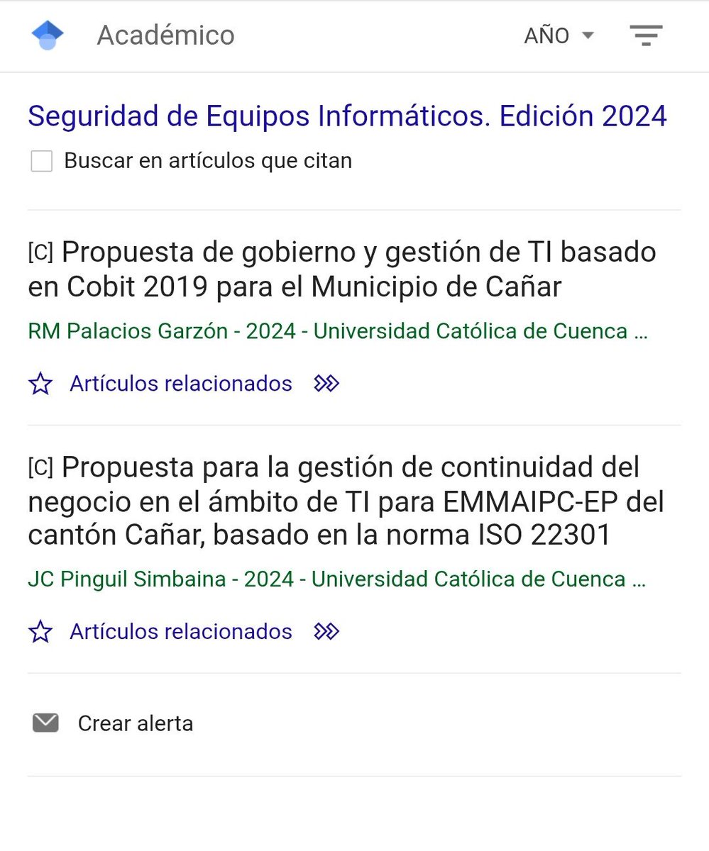 matarturo's tweet photo. Es un honor ver mis libros citados en #Google #Scholar  como base técnica en tesis de Máster en Gestión de TI. Desde el análisis de madurez (NIST CSF 2.0) hasta la seguridad en infraestructuras críticas, mi compromiso es aportar valor real a la academia.

Es gratificante constatar cómo mis obras se integran hoy en trabajos de posgrado, validando el rigor metodológico y la aplicabilidad de los conceptos desarrollados.

¡Seguimos sumando! 🛡️📚
​#Ciberseguridad #Investigación