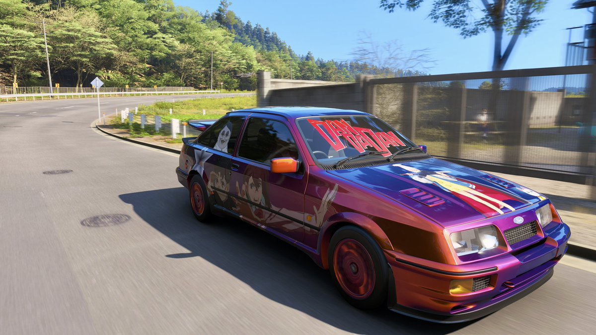GraphicsBravo's tweet photo. My Forza Horizon 6 Car Collection Pt.7

2022 Toyota GR86

1989 Nissan PAO

1987 Ford Sierra Cosworth RS500

2005 Honda NSX-R GT

#forza #forzahorizon #forzahorizon6 #cars #carcollection #itasha #japan  #tokyo #customcar https://t.co/Wn9GDGRK8g